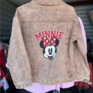Disney tan Minnie Mouse Jean Jacket Classic Denim Style